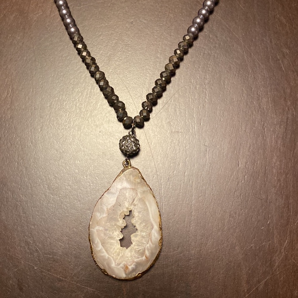 Express Crystal Rock Necklace